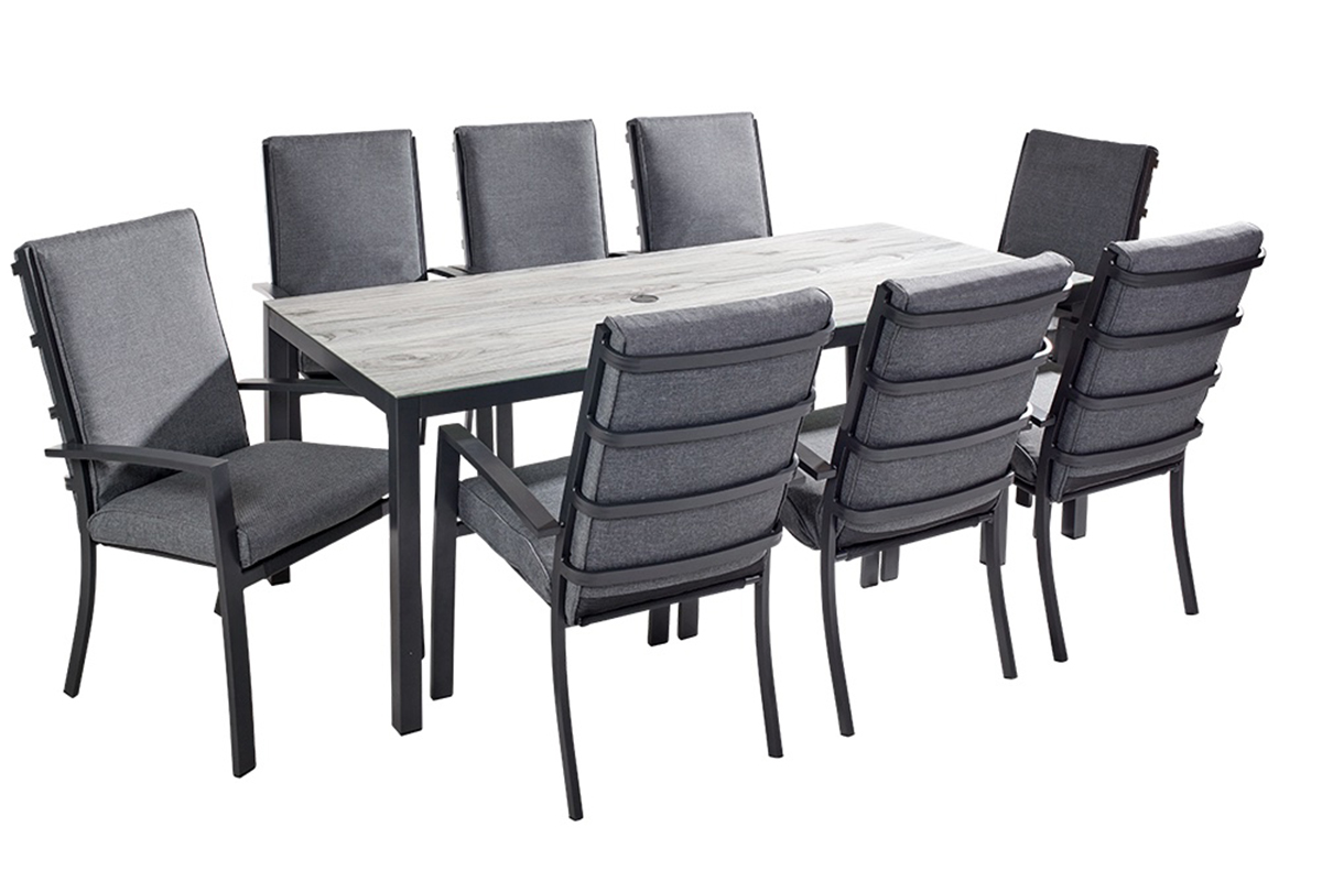 Vienna 8 Seat Rectangular Dining Set